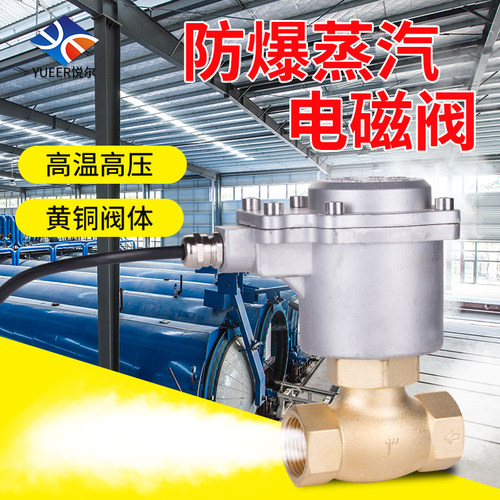 高温蒸汽电磁阀2L铜电磁控制阀US电子高压阀水用管道开关220v 24v