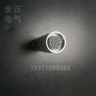 通用宾德M16屏蔽圆形直头连接器2/3/4/5/6/7/8/12/14/16/19/24芯