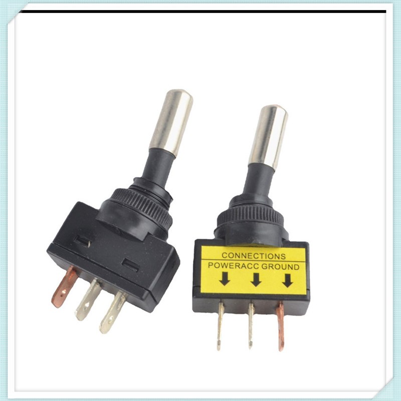 LED 汽车改装开关 12V 20A 汽车灯开关 摇杆开关