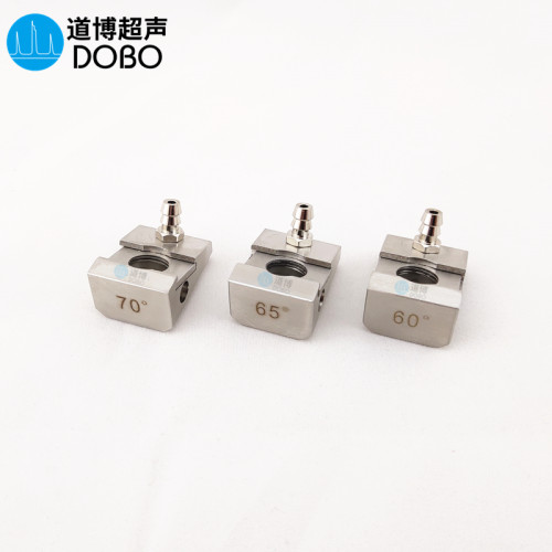 706560度TOFD合金楔块超声波探伤仪探头斜块切块焊缝探伤检测
