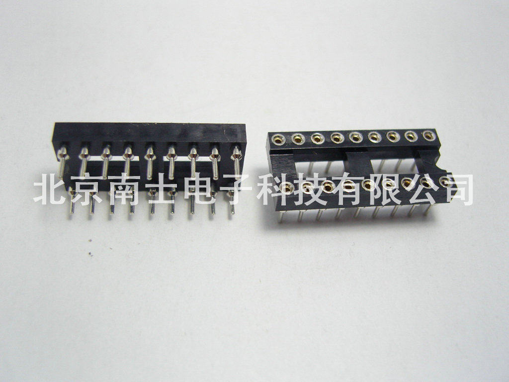 nextron 正凌 18P 圆孔 IC座 DIP18 直插 芯片底座 集成电路插座