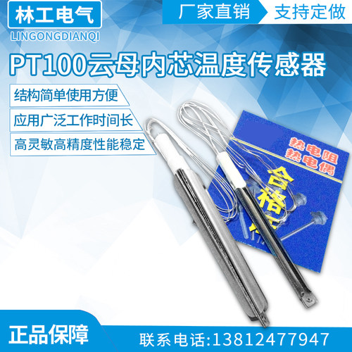 皇冠 高灵敏优质PT100云母内芯温度传感器 热电阻 热电偶WZP-010