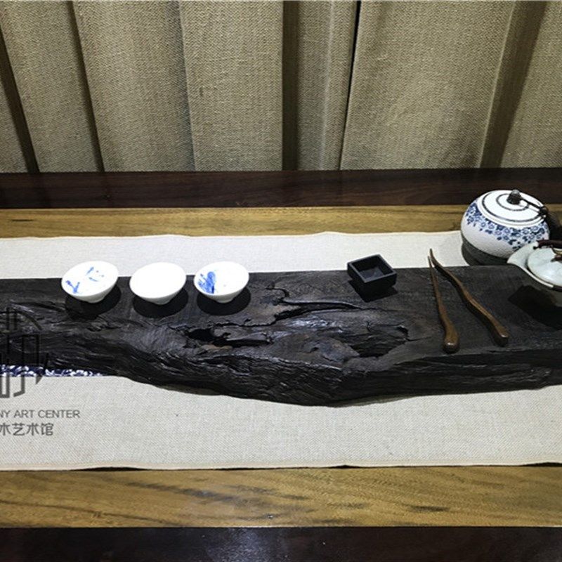 干泡茶盘茶台茶托茶海功夫茶具千年阴沉木乌木实木干泡茶板杯托板