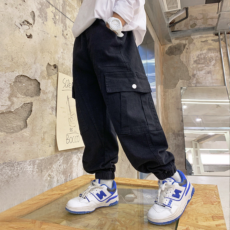 儿童装男童裤子春秋款2023年新款春季中大童休闲裤春装长裤男孩潮