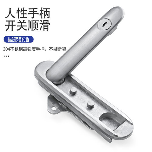 304不锈钢AB403/AB402-1-2平面锁配电箱锁控制柜锁基业箱设备门锁