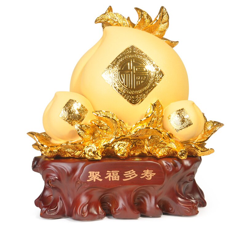 大号寿桃摆件工艺品送老人生日礼物送长辈老年人实用祝寿贺寿礼品