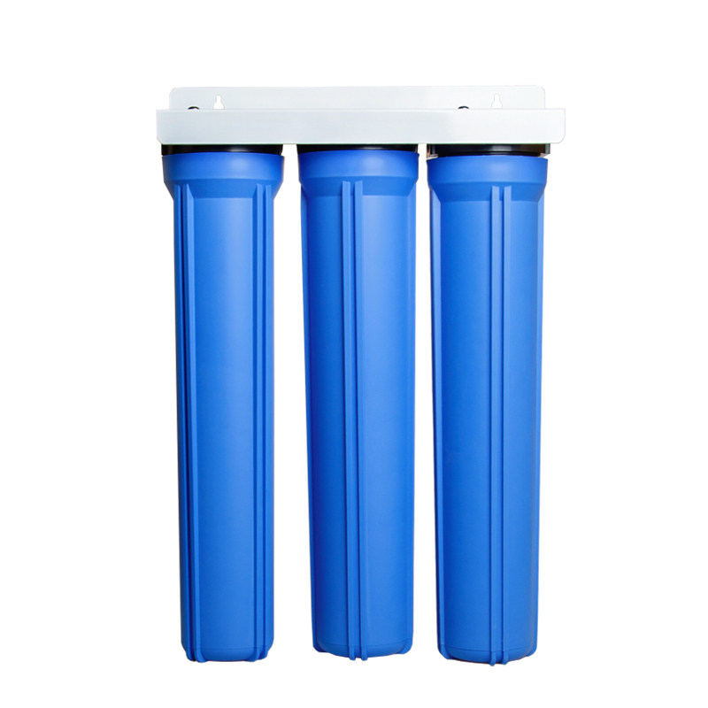 净水器20寸滤瓶4分6分1寸口商用过滤器2级3级蓝瓶铜牙透明瓶通用