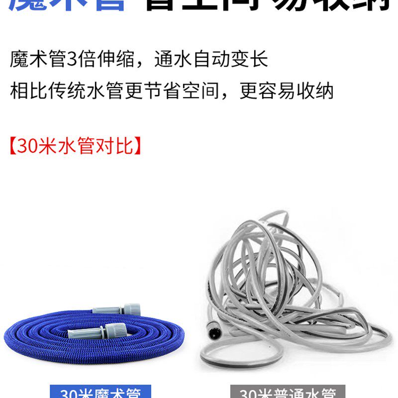 花园浇水神器懒人家用园艺喷头伸缩水管洗车带泡沫壶神器园林浇菜
