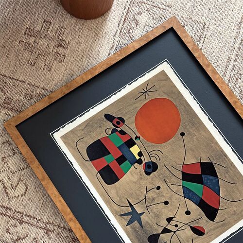 翅膀微笑木吉中古风客厅装饰画高级感法式复古餐厅艺术壁画
