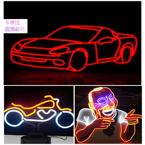 LED柔性12v220V霓虹灯带七彩做字造型软灯条广告logo招牌灯管防水