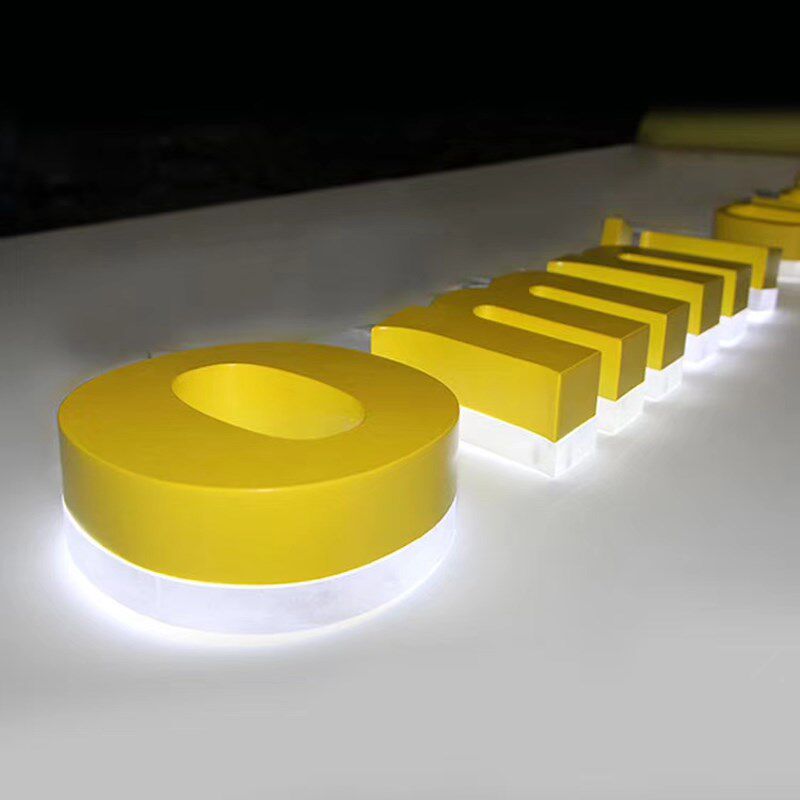 不锈钢亚克力发光字迷你LED广告牌匾户外树脂字门头招牌制作定做