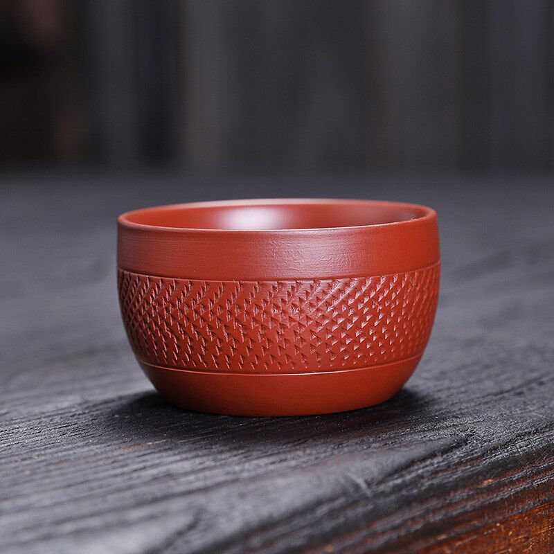 紫砂茶杯主人杯套装品茗杯小茶杯子功夫茶具家用陶瓷紫沙