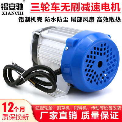 电动人力三轮车无刷电机48V60V500W800W1000瓦改装中置链条电动机