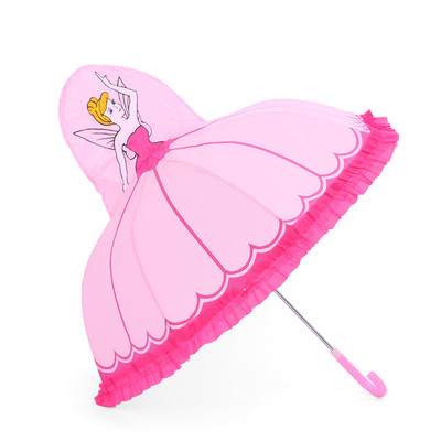 花仙子卡通雨伞女童宝宝小雨伞女孩雨伞公主伞小学生儿童伞遮阳伞
