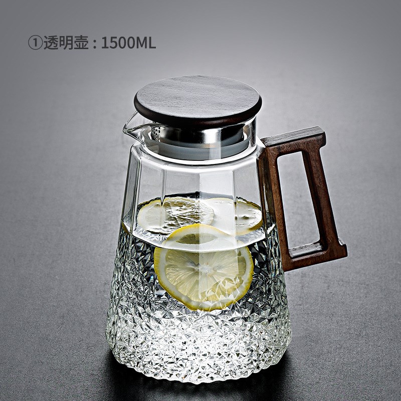 日式玻璃冷水壶家用高颜值凉白开水杯套装耐高温防爆泡茶壶水壶