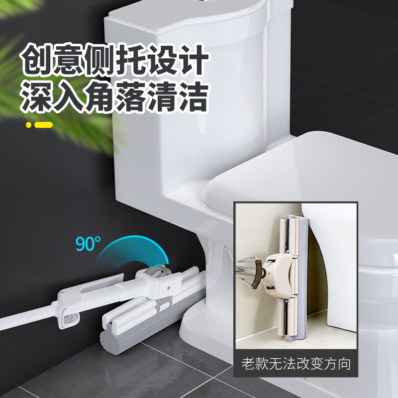 海绵拖把家用2021新款胶棉头浴室吸水拖布拖地神器一拖卫生间净
