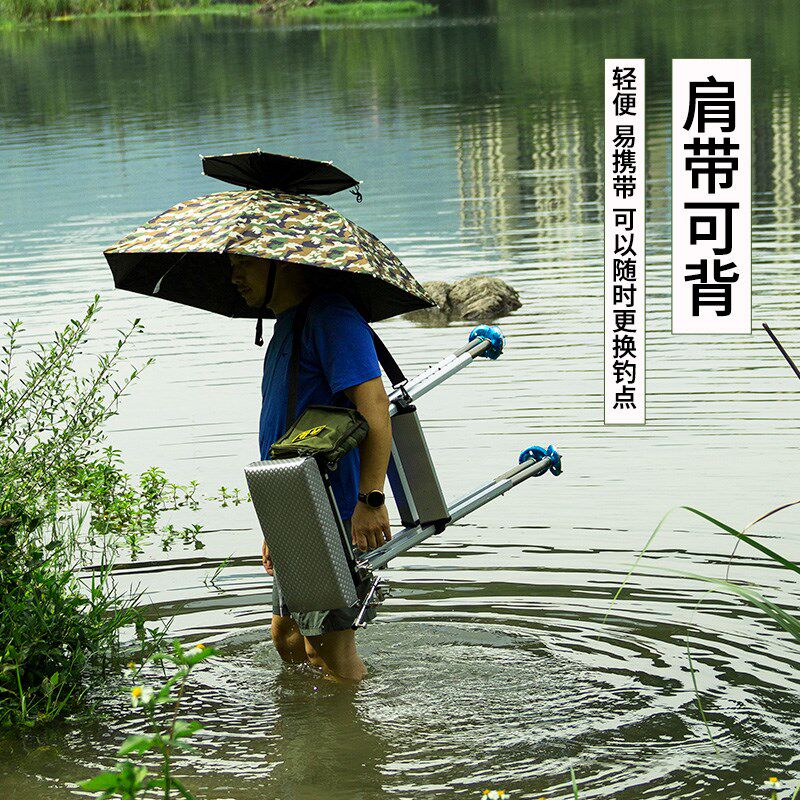 二代升级款溪钓梯多功能折叠便携钓椅凳子野钓超轻可升降溪流钓