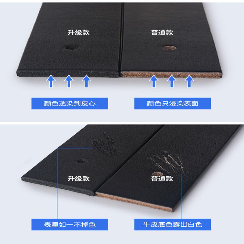 皮带男真皮不带头自动扣带身男士头层牛皮中青年无头裤腰带条商务