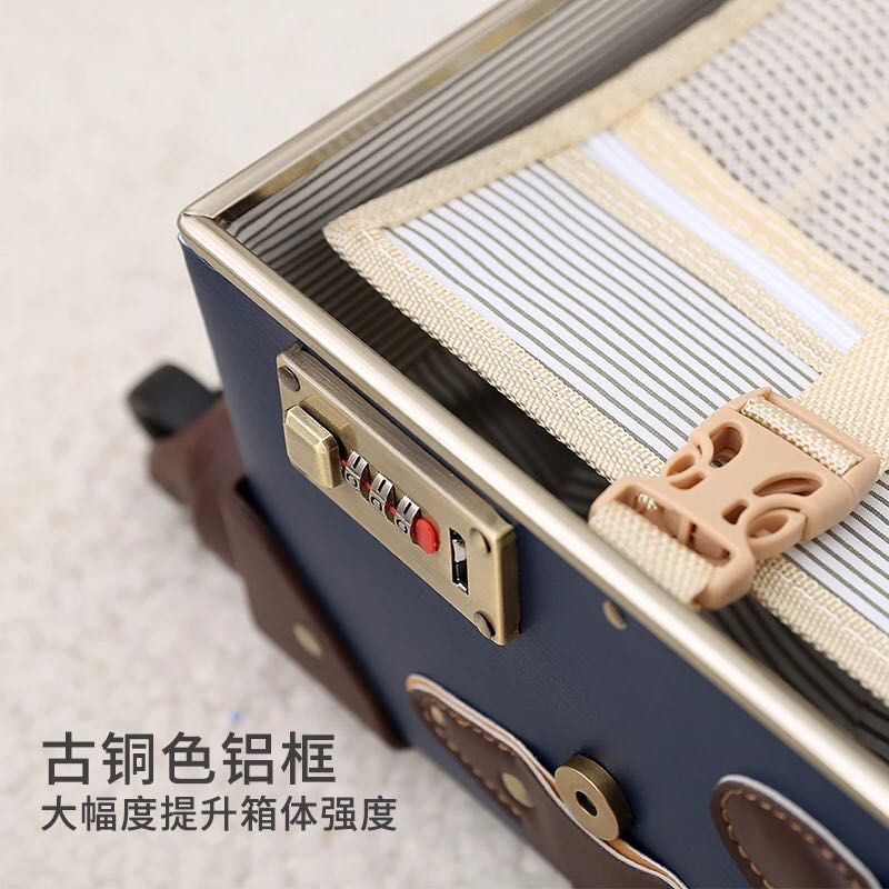 网红ins旅行箱复古皮箱拉杆箱男学生行李箱女24寸旅行箱万向轮
