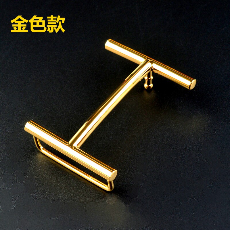 细H扣头线扣个性男士皮带扣头纯铜无带身男款腰带卡子平滑扣3.8cm