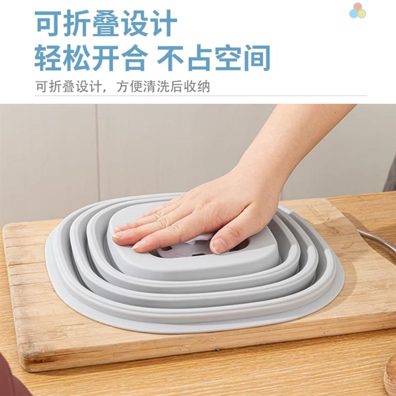 微波炉盖多功能食物罩防溅可折叠食品级硅胶耐高温厨房保鲜防尘盖