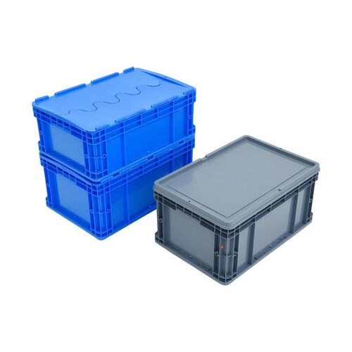 【带盖子】EU塑料箱加厚加长超长养龟养鱼箱长方形物流运转零件箱