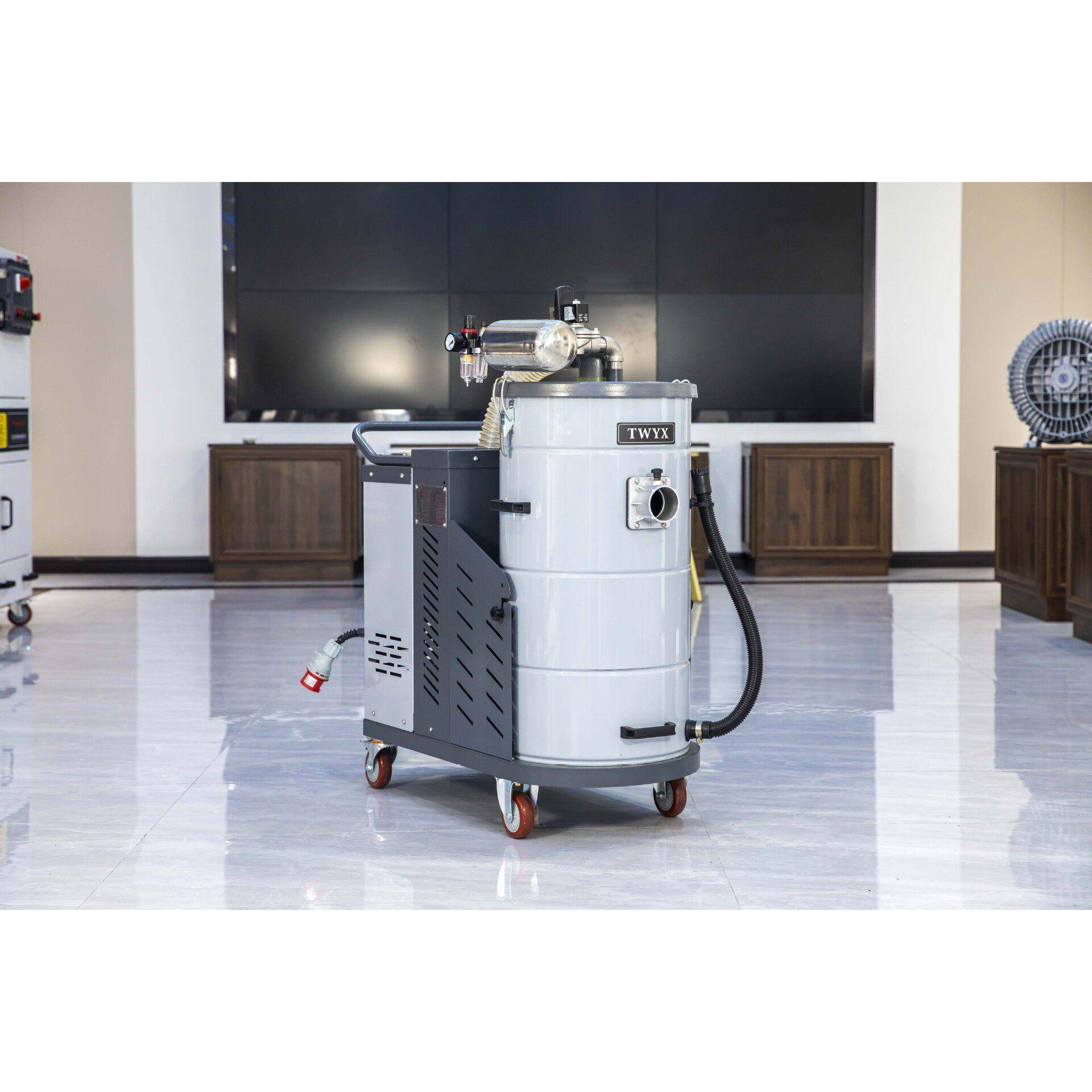 工业吸尘器粉尘清理脉冲吸尘器380V大功率除尘器车间用移动吸尘器