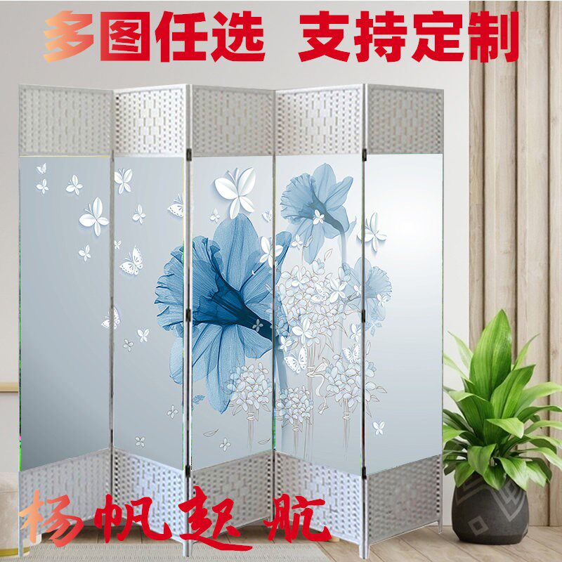 屏风中国风移动可折叠客厅饭店玄关墙尺寸定制中式新款折屏隔断