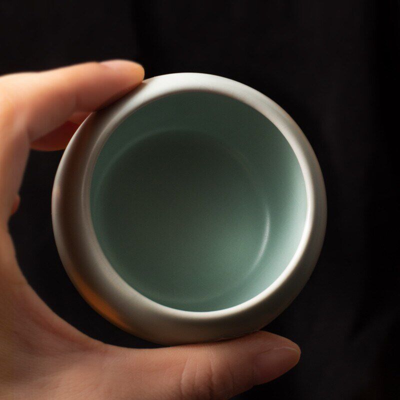 东道汝窑河南非遗陶瓷茶杯主人杯功夫茶具小杯汝瓷单人专用福缘杯
