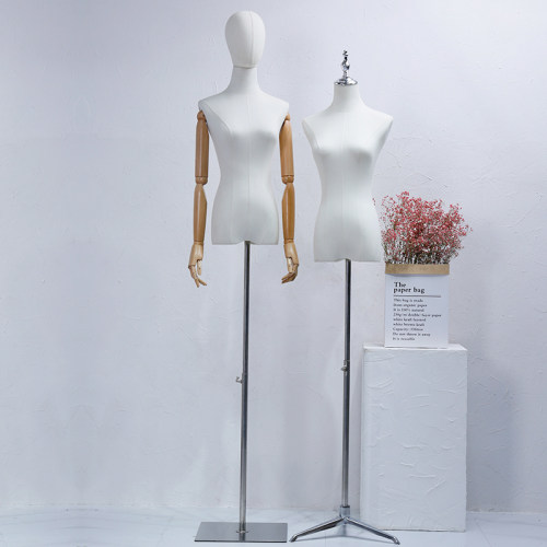 服装店模特道具女装橱窗半全身人台衣服架子假人偶婚纱模特展示架