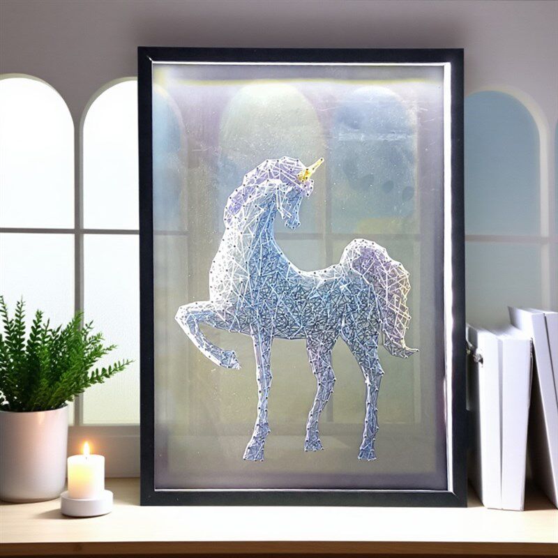 创意手工钉子绕线弦丝装饰画DIY材料包成品节日生日礼物女生闺蜜
