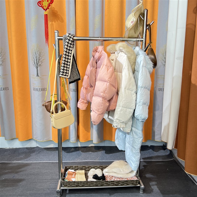 衣帽架家用挂衣架落地客厅可移动衣服架房间阳台立式衣架子晾衣架