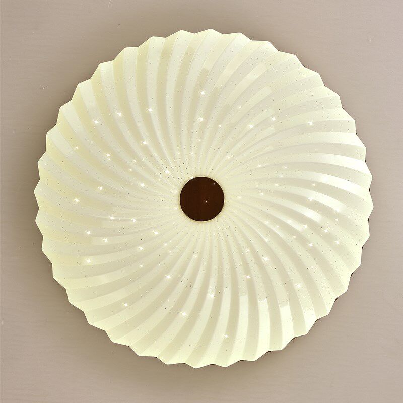 北欧侘寂风卧室书房LED吸顶灯实木满天星房间主灯餐厅儿童房灯具