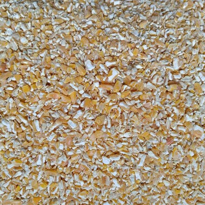 20斤新鲜现磨玉米碴粒机器破碎玉米瓣喂家禽鸡鸭鹅猪鸽子营养饲料