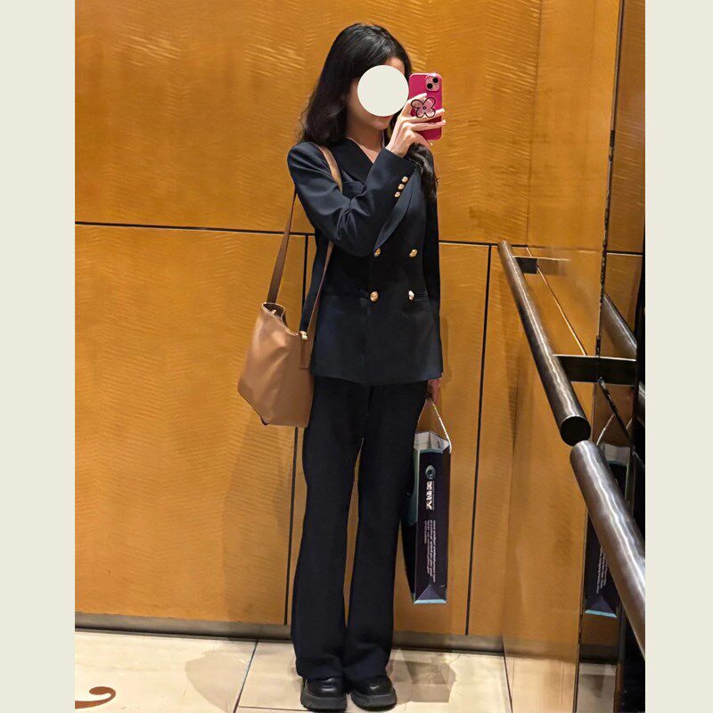 面试西装套装女士春秋穿搭职场大学生高级感职业穿搭正装西服外套