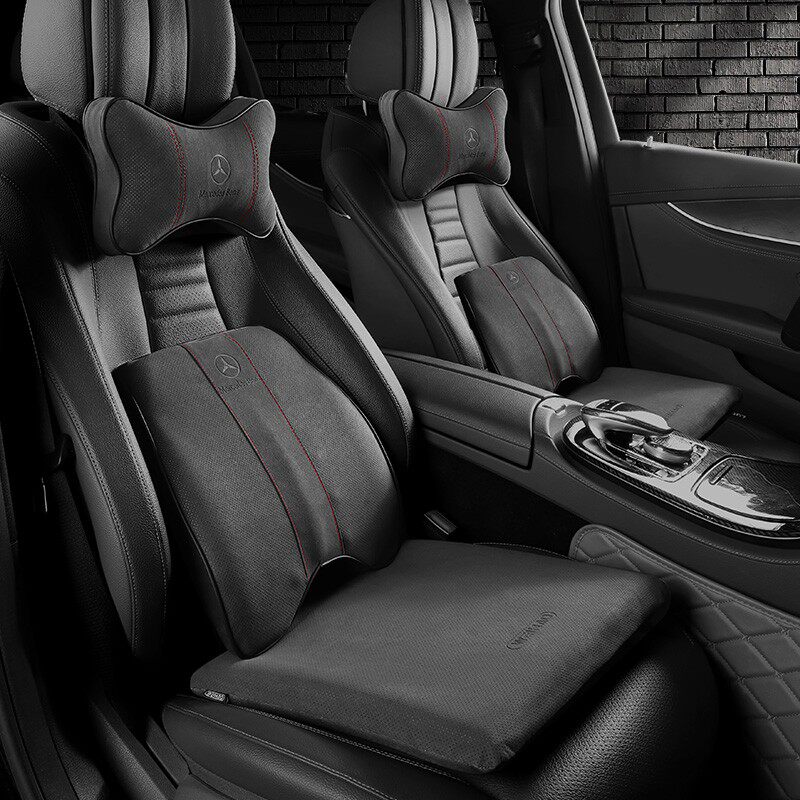 奔驰A级S级E级e300l GLC260L C200L GLB GLE汽车头枕腰靠垫护颈枕