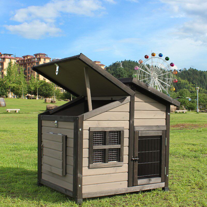 实木室外户外庭院防晒防雨狗屋狗窝狗笼狗房狗大型中型犬别墅通用
