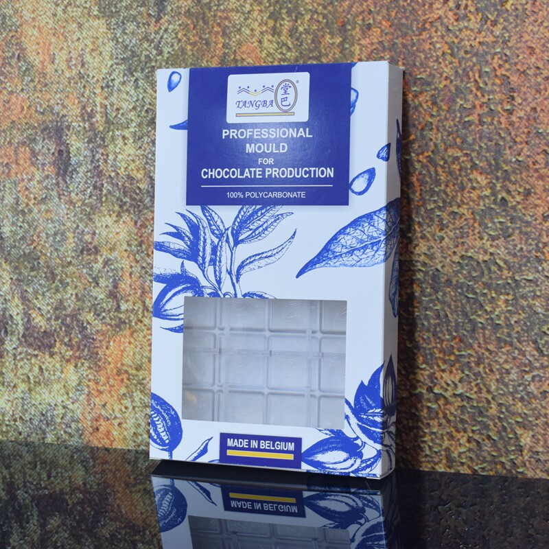 tangba堂巴 6克 24连可可果花纹巧克力模具 PC材质 QL-1585 片状