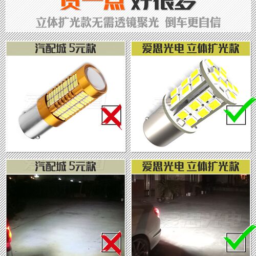 适于用斯巴鲁森林人力狮LED尾灯刹车灯倒车灯T20高亮改装爆闪流氓