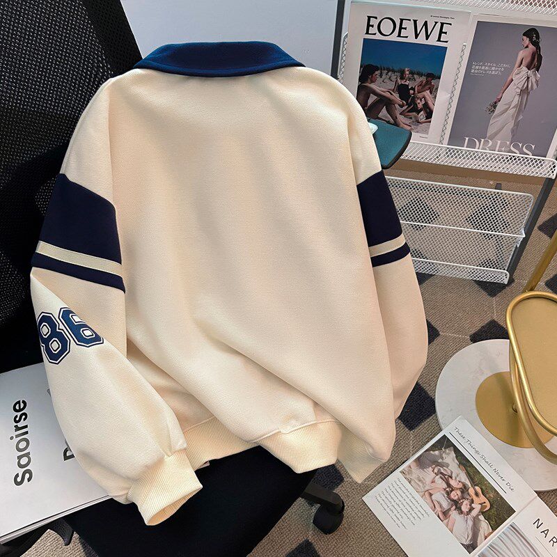 女童卫衣春秋款2025新款洋气女孩女大童女装春季儿童装上衣POLO衫