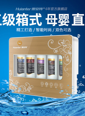 惠安特通用滤芯净水器家用直饮厨房自来水台下式五级超滤箱式过滤