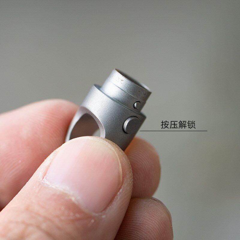钛合金磁吸式快拆式钥匙扣快拔锁匙扣子母扣汽车卡扣伸缩扣万向节