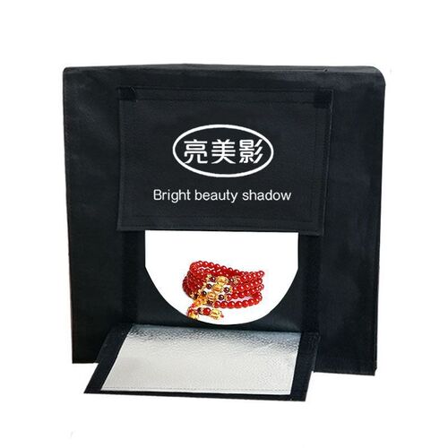 迷你摄影棚小型柔光箱微型产品拍照灯箱简易折叠式电商静物拍摄台