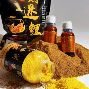 财迷鲤(普通版)小黄面鲤鱼饵 野钓黑坑饵料1000g*5超值装