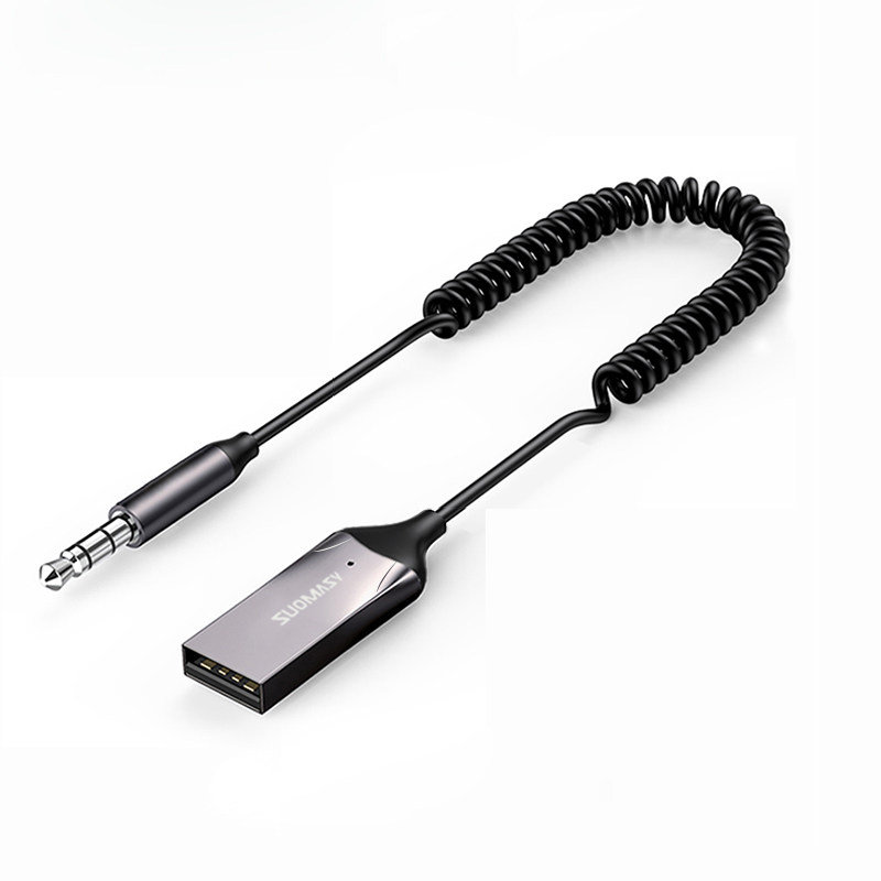 车载蓝牙接收器aux高音质汽车 3.5音频线连接老音响无线车用无损