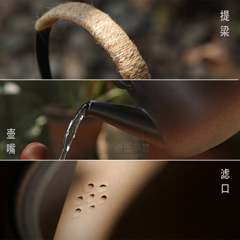 家用大容量泡茶陶瓷壶电陶炉明火烧水壶陶壶提梁壶煮茶器大号复古
