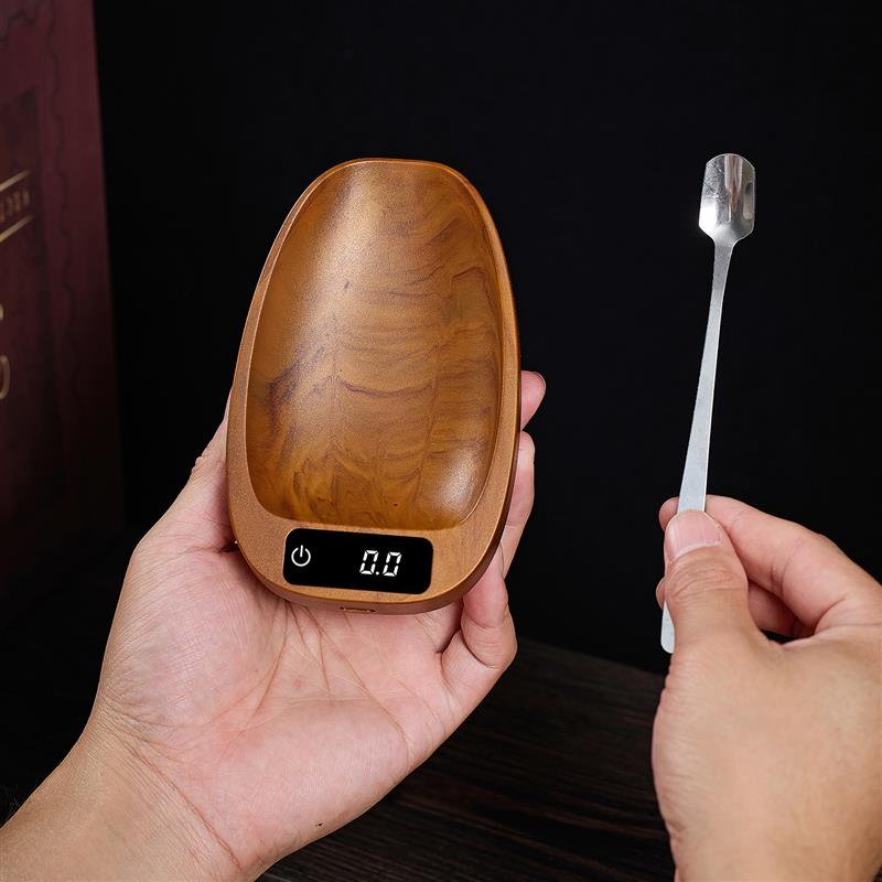 手冲咖啡豆盘电子秤咖啡称家用小型咖啡豆克称重器高精度咖啡器具
