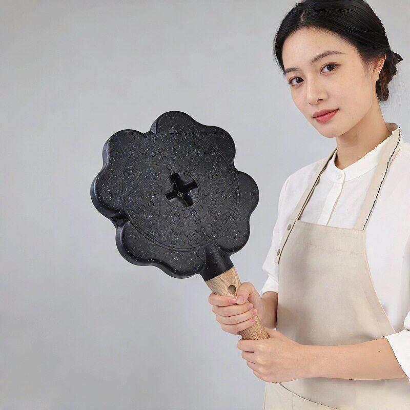 家用麦饭石早餐锅迷你煎蛋平底不粘蛋饺锅汉堡煎蛋锅爱心四孔烤盘