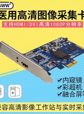 1080P高清hdmi视频采集卡内置会议医疗卡图像彩超捕捉dvi信号录像