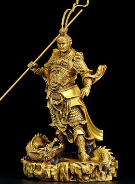 铜孙悟空摆件黄铜齐天大圣斗战胜佛铜像客厅办公室铜猴工艺品